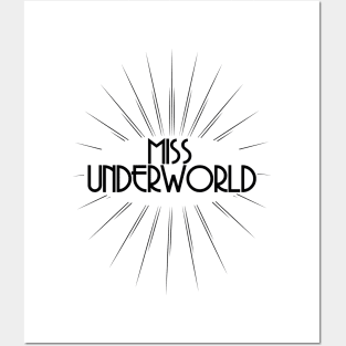 WITCHCRAFT WICCA DESIGN: MISS UNDERWORLD Posters and Art